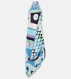 Pucci Vivara-print Halterneck Silk Dress In Multicoloured