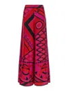 Pucci Printed Silk-twill Wide-leg Pants In Multi