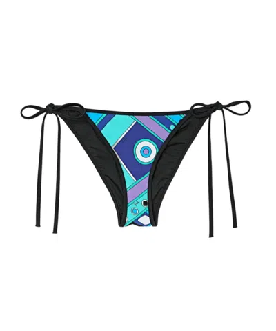 Pucci Vivara Print Bikini Bottom In Black