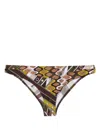 Pucci Vivara-print Bikini Bottoms In Green