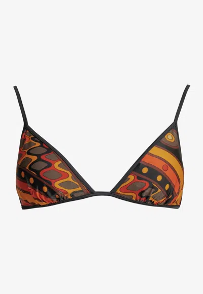 PUCCI VIVARA PRINT BIKINI TOP