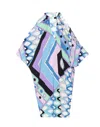 Pucci Vivara-print Cold-shoulder Dress In Multicolour