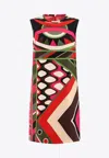 Pucci Vivara Print Mini Dress In Multi
