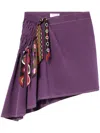 Pucci Vivara Print Miniskirt In Purple