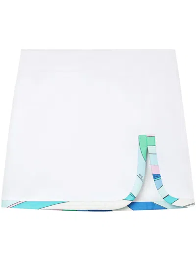 Pucci Vivara Print Miniskirt In White