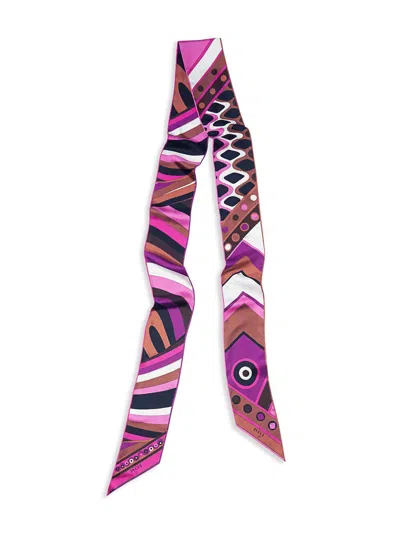Pucci Vivara-print Scarf In Pink