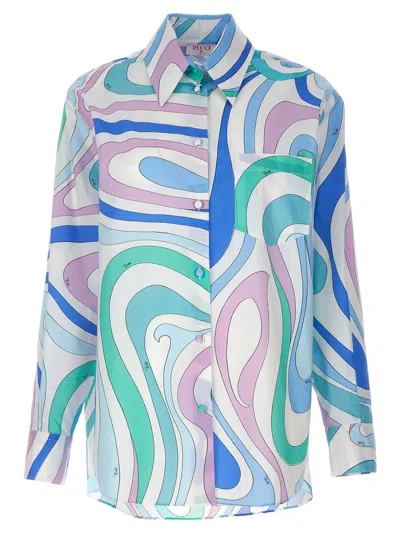 Pucci Vivara Print Shirt In Multicolor
