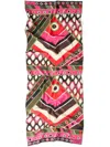 Pucci Vivara-print Silk Scarf In Green