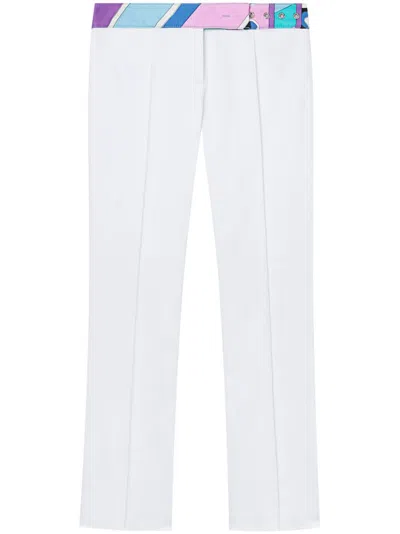 Pucci Hose Mit Vivara-print In Weiss