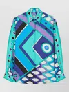 Pucci Vivara Silk Shirt Geometric Pattern In Multi