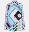 Pucci Vivara-print Silk Shirt In Multicoloured