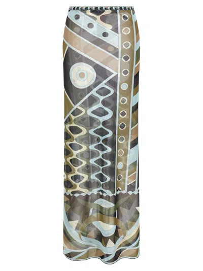 Pucci Vivara Skirts Multicolor In Green