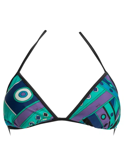 Pucci Vivara Swimwear Blue In Multi