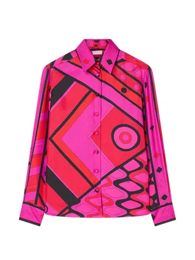PUCCI VIVARA-PRINT SILK SHIRT