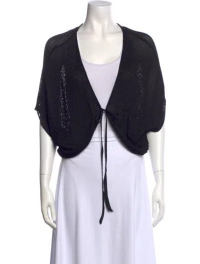 Pre-owned Pucci V-neck Sweater In Black