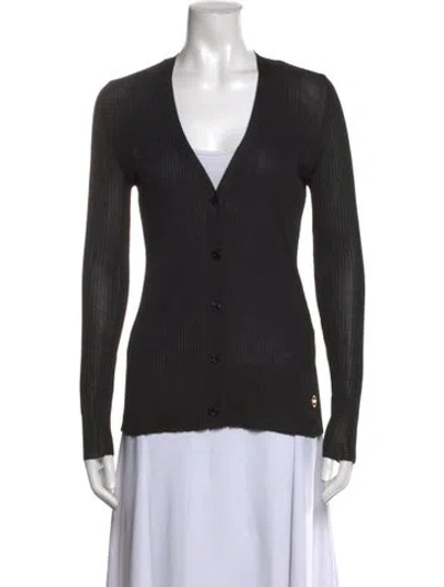 Pre-owned Pucci V-neck Sweater In Black