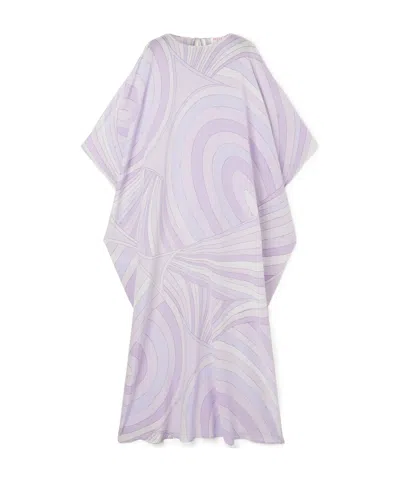 Pucci Wave-print Kaftan In Purple