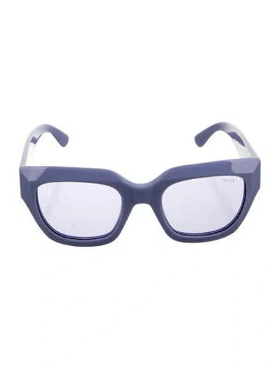 Pre-owned Pucci Wayfarer Mirrored Sunglasses In Blue