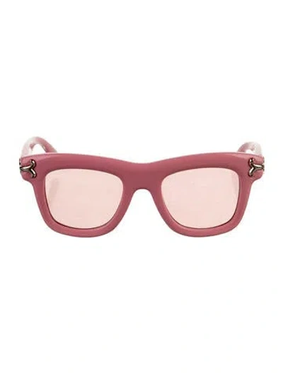 Pre-owned Pucci Wayfarer Mirrored Sunglasses In Pink