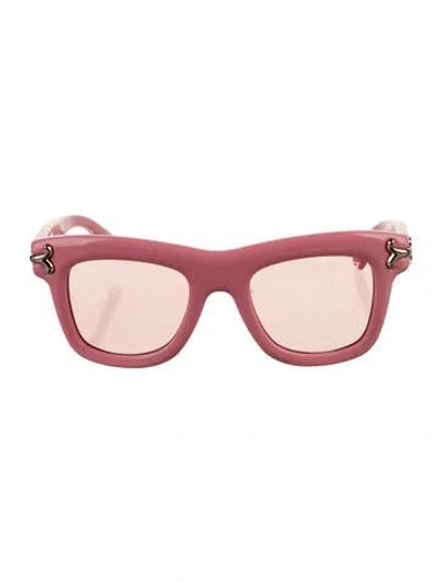 Pre-owned Pucci Wayfarer Mirrored Sunglasses In Pink