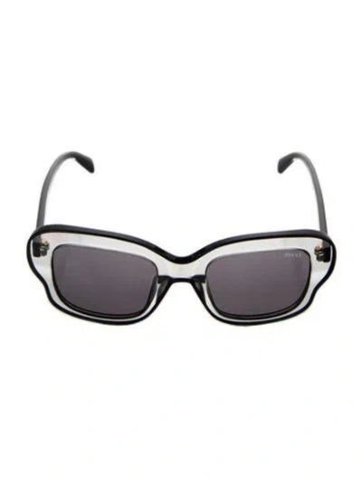 Pre-owned Pucci Wayfarer Tinted Sunglasses In Black