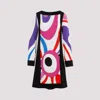 Pucci White And Red Pattern Mini Dress In Multicolor