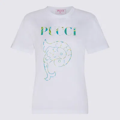 Pucci White Cotton T-shirt