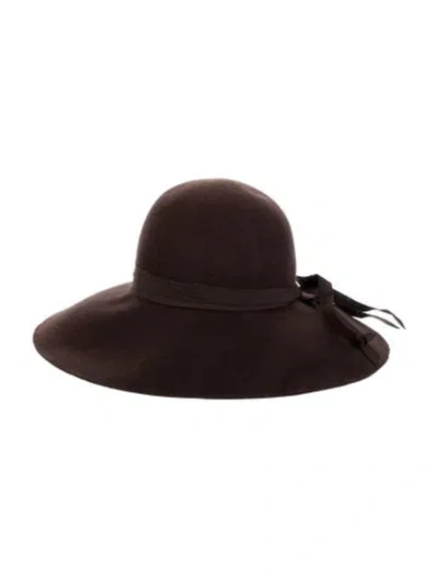 Pre-owned Pucci Wide Brim Hat In Brown