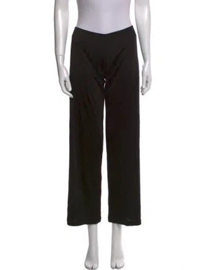 Pre-owned Pucci Wide Leg Pants In Black