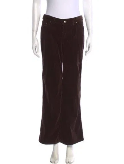 Pre-owned Pucci Wide Leg Pants In Brown