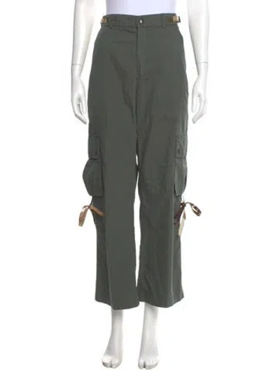 Pre-owned Pucci Wide Leg Pants In Green