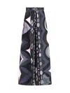 Pucci Wide-leg Pants In Silk Twill In Multi