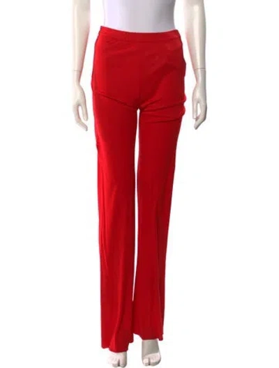 Pre-owned Pucci Wide Leg Pants In Red