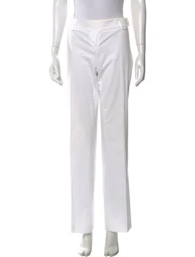 Pre-owned Pucci Wide Leg Pants In White