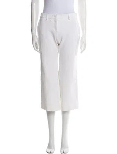 Pre-owned Pucci Wide Leg Pants In White