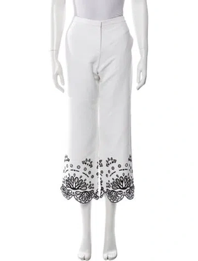 Pre-owned Pucci Wide Leg Pants In White
