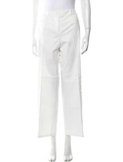 Pre-owned Pucci Wide Leg Pants In White