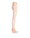 Pucci Woman Boot Apricot Size 8 Textile Fibers In Orange