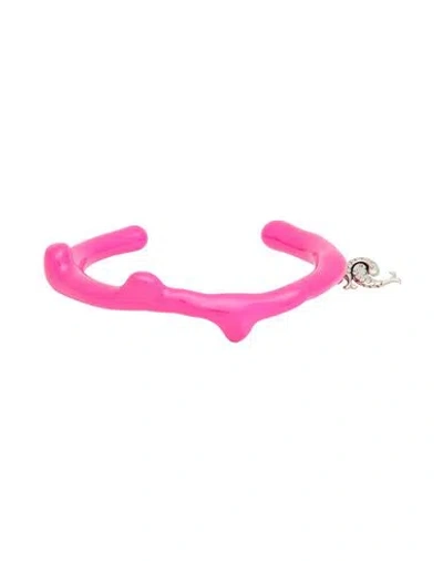Pucci Woman Bracelet Fuchsia Size M Bronze In Pink