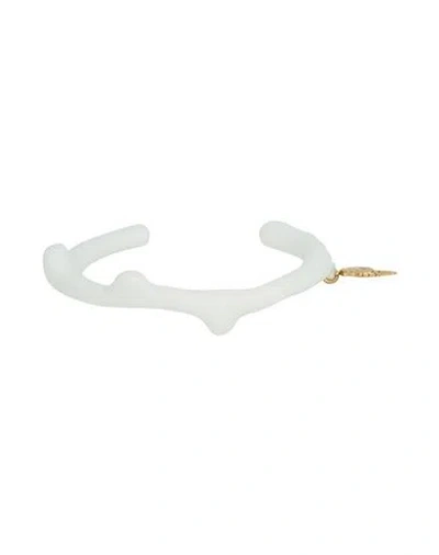 Pucci Woman Bracelet White Size M Bronze