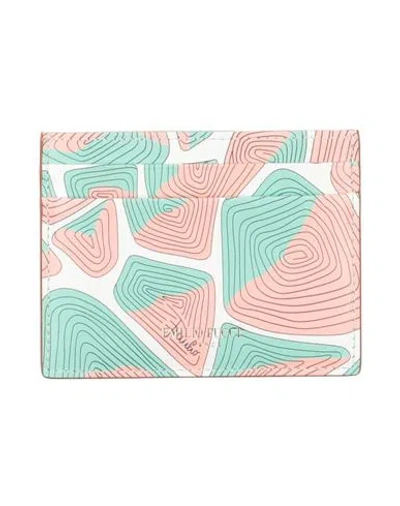 Pucci Woman Cardholder Light Green Size - Calfskin