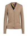 Pucci Woman Cardigan Beige Size L Wool, Silk In Beige
