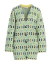 PUCCI PUCCI WOMAN CARDIGAN YELLOW SIZE S MOHAIR WOOL, POLYAMIDE, WOOL