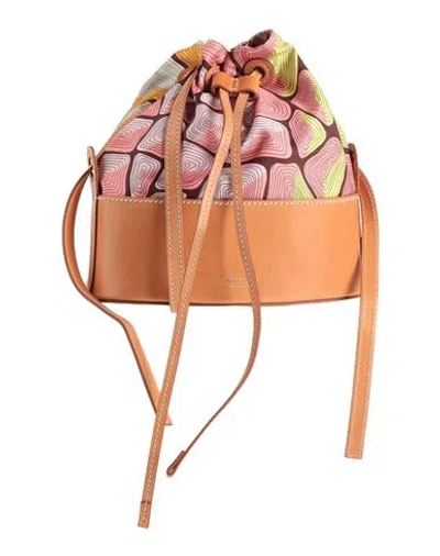 Pucci Woman Cross-body Bag Pink Size - Polyester, Calfskin