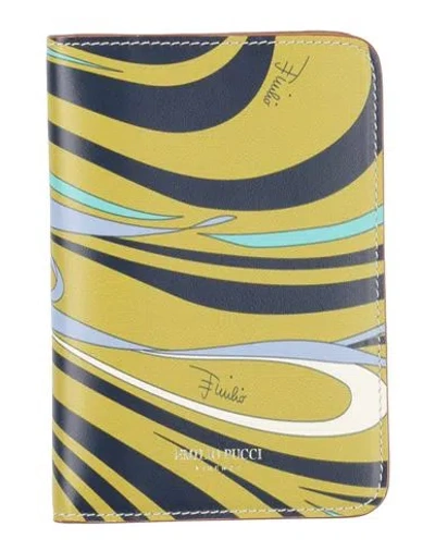 Pucci Woman Document Holder Military Green Size - Leather