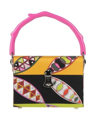 Pucci Woman Handbag Black Size - Textile Fibers