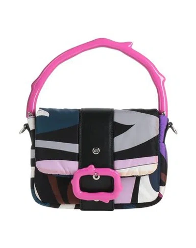 Pucci Woman Handbag Black Size - Textile Fibers