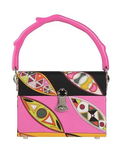 Pucci Woman Handbag Fuchsia Size - Textile Fibers In Pink