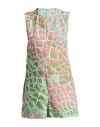 Pucci Woman Jumpsuit Green Size 12 Cotton, Linen In Green