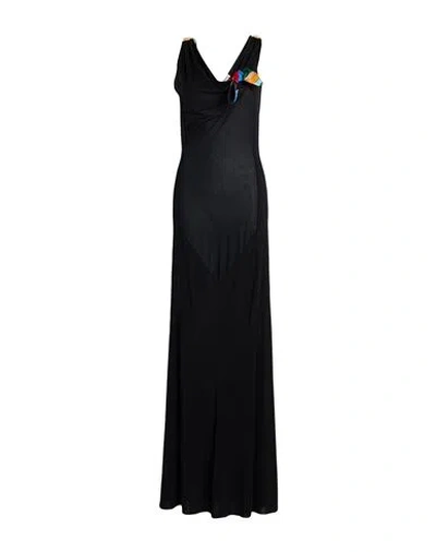 Pucci Woman Maxi Dress Black Size 8 Viscose, Polyester